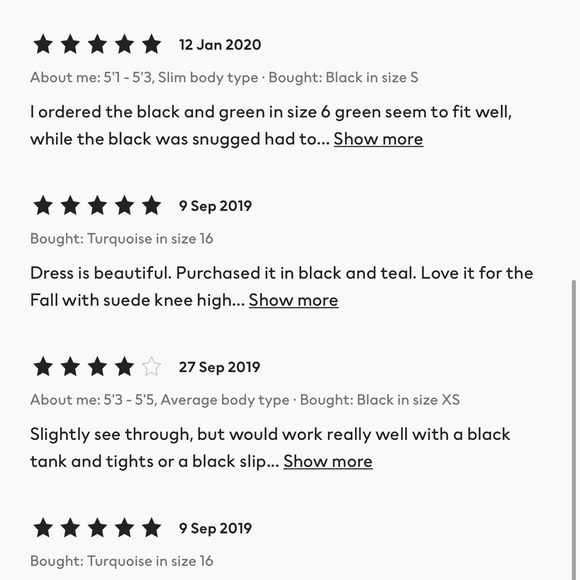 H&M Black lightweight Tunic with Pin-tucks - NWT 6 - Picture 5 of 8